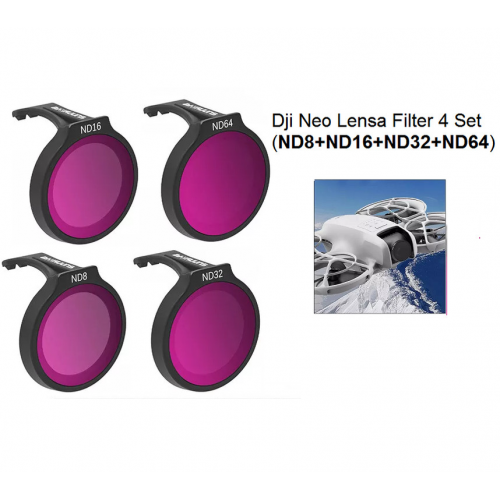 Dji Neo Lensa Filter 4 Set (ND8+ND16+ND32+ND64) - Sunnylife Dji Neo Filter Lens 4 Set - Dji Neo Filter Lensa 4 Pcs